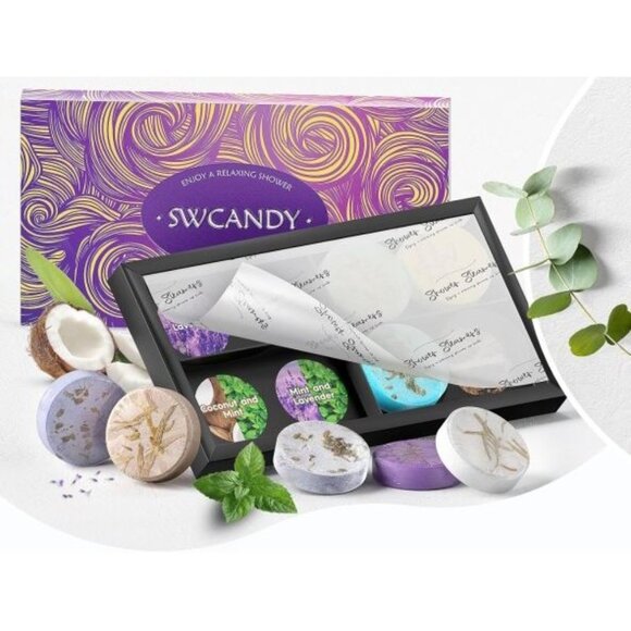 SW Candy Set of 8 Aromatherapy Shower Steamers in Assorted Scents - Picture 1 of 7